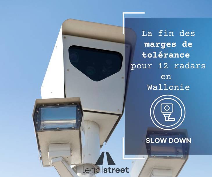 La fin de la marge de tolérance pour 12 radars en Wallonie